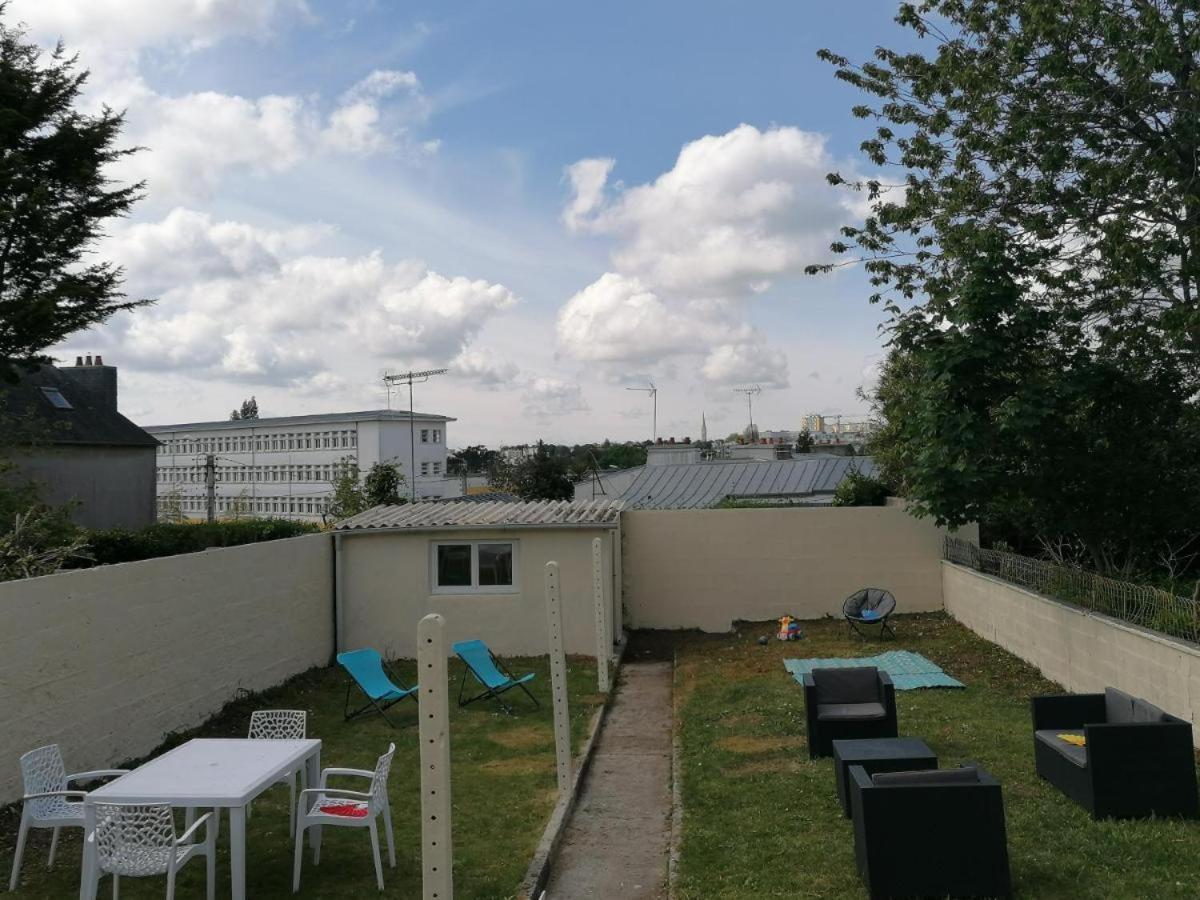 Appartement 3 chambres - Parking - Wifi - Buanderie - Jardin Brest Exterior foto
